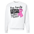 thumbnail image 1 of Inktastic Our Family Fights Together Breast Cancer Awareness Adult Sweatshirt, 1 of 4