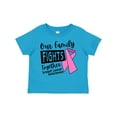 thumbnail image 1 of Inktastic Our Family Fights Together Breast Cancer Awareness Boys or Girls Toddler T-Shirt, 1 of 5