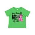thumbnail image 1 of Inktastic Our Family Fights Together Breast Cancer Awareness Boys or Girls Toddler T-Shirt, 1 of 5