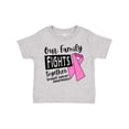 thumbnail image 1 of Inktastic Our Family Fights Together Breast Cancer Awareness Boys or Girls Toddler T-Shirt, 1 of 5