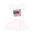 thumbnail image 1 of Inktastic Our Family Fights Together Breast Cancer Awareness Girls Toddler Dress, 1 of 4