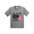 thumbnail image 1 of Inktastic Our Family Fights Together Breast Cancer Awareness Youth T-Shirt, 1 of 5