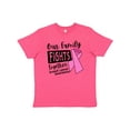 thumbnail image 1 of Inktastic Our Family Fights Together Breast Cancer Awareness Youth T-Shirt, 1 of 5