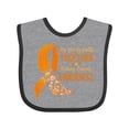 thumbnail image 1 of Inktastic Our Family Fights Together Kidney Cancer Awareness Boys or Girls Baby Bib, 1 of 4