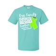 thumbnail image 1 of Inktastic Our Family Fights Together Lymphoma Awareness Lime Ribbon T-Shirt, 1 of 5