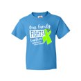 thumbnail image 1 of Inktastic Our Family Fights Together Lymphoma Awareness Lime Ribbon Youth T-Shirt, 1 of 5