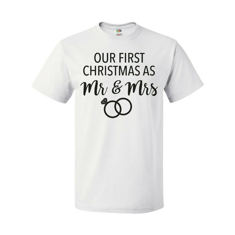 first christmas as a mrs t shirt