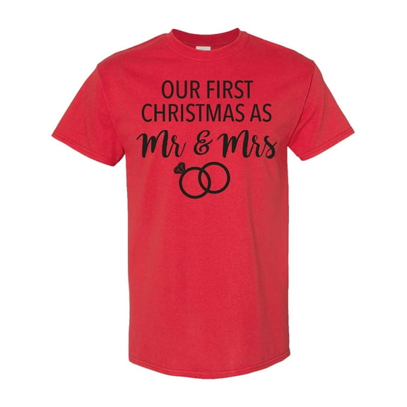 Inktastic Our First Christmas As Mr and Mrs T-Shirt
