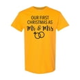 thumbnail image 1 of Inktastic Our First Christmas As Mr and Mrs T-Shirt, 1 of 5