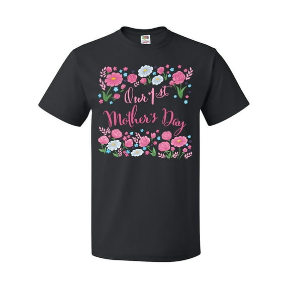 Inktastic Our First Mother's Day-Roses and Daisies T-Shirt