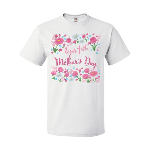 Inktastic Our First Mother's Day-Roses and Daisies T-Shirt