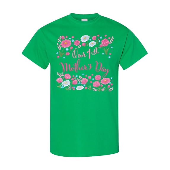 Inktastic Our First Mother's Day-roses and Daisies T-Shirt