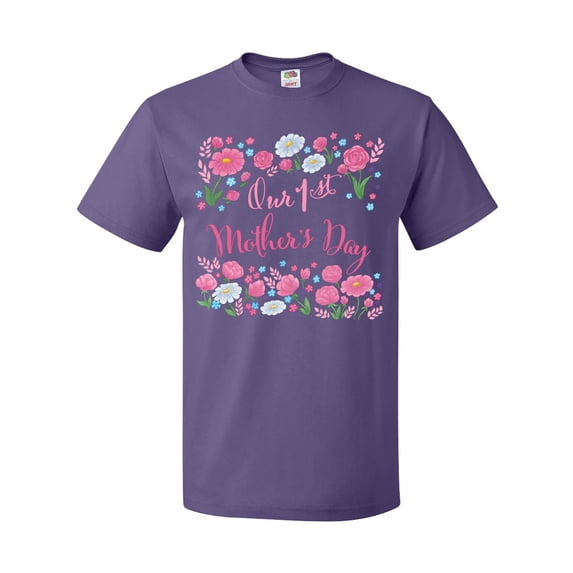 Inktastic Our First Mother's Day-Roses and Daisies T-Shirt