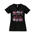 thumbnail image 1 of Inktastic Our First Mother's Day-Roses and Daisies Women's Plus Size V-Neck T-Shirt, 1 of 5