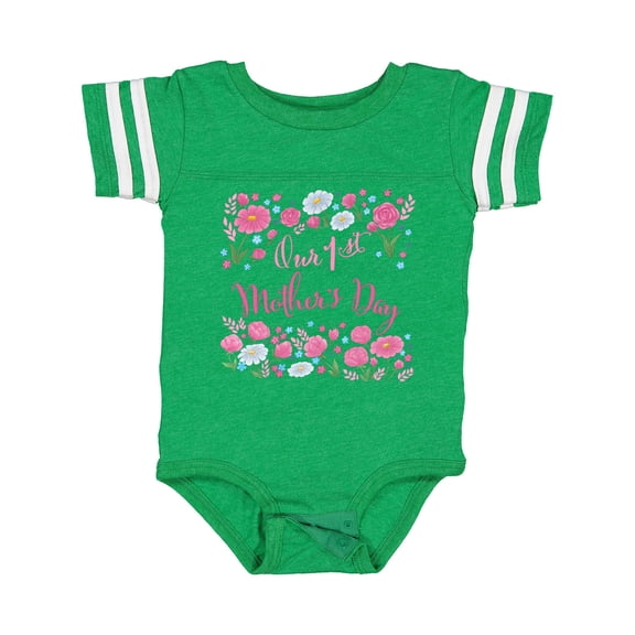 Inktastic Our First Mother's Day-roses and Daisies Boys or Girls Baby Bodysuit