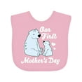 thumbnail image 1 of Inktastic Our First Mothers Day with Polar Bears Boys or Girls Baby Bib, 1 of 4