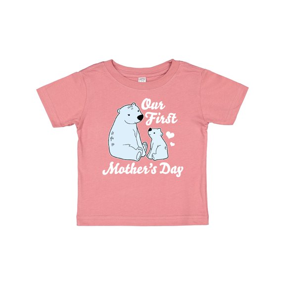 Inktastic Our First Mothers Day with Polar Bears Boys or Girls Baby T-Shirt