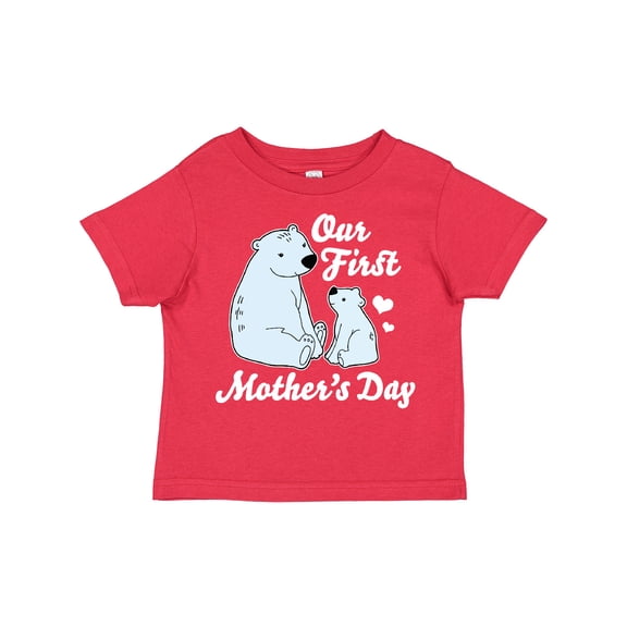 Inktastic Our First Mothers Day with Polar Bears Boys or Girls Toddler T-Shirt