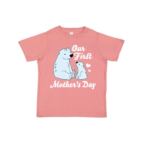 Inktastic Our First Mothers Day with Polar Bears Boys or Girls Toddler T-Shirt