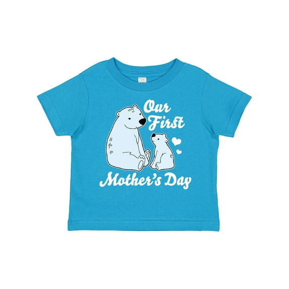 Inktastic Our First Mothers Day with Polar Bears Boys or Girls Toddler T-Shirt