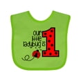 thumbnail image 1 of Inktastic Our Little Ladybug is 1 Boys or Girls Baby Bib, 1 of 4