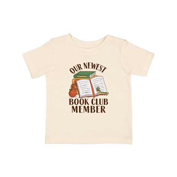Inktastic Our Newest Book Club Member Boys or Girls Baby T-Shirt