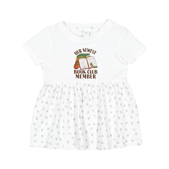 Inktastic Our Newest Book Club Member Girls Baby Dress