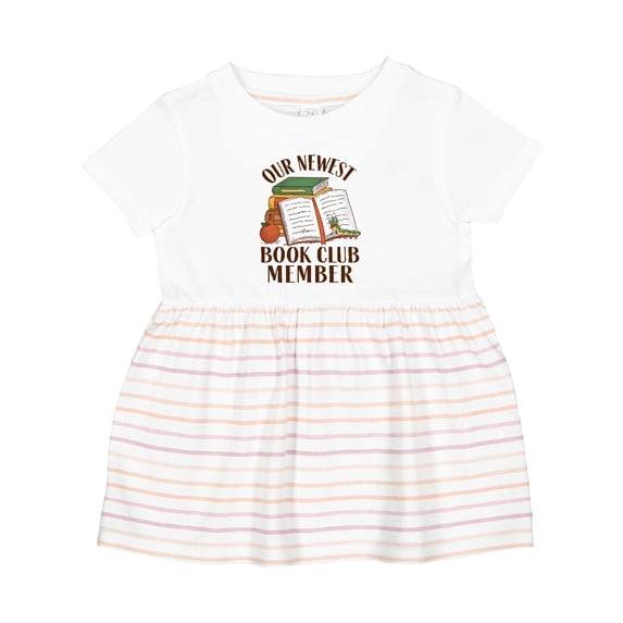 Inktastic Our Newest Book Club Member Girls Baby Dress