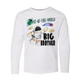 thumbnail image 1 of Inktastic Out of This World Big Brother Astronaut in Space Long Sleeve Youth T-Shirt, 1 of 5