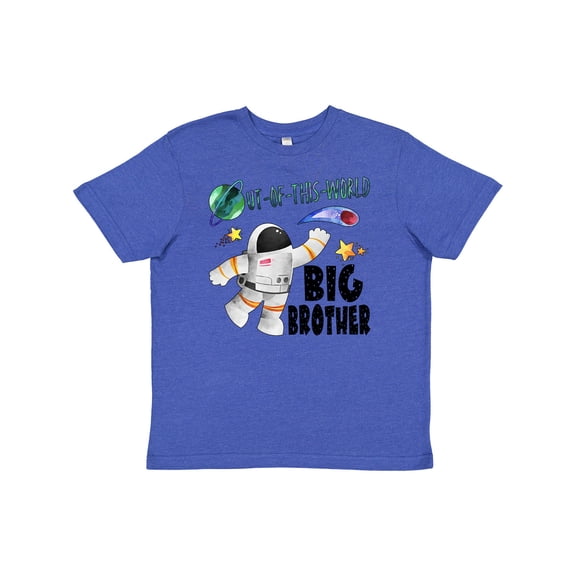 Inktastic Out of This World Big Brother Astronaut in Space Youth T-Shirt
