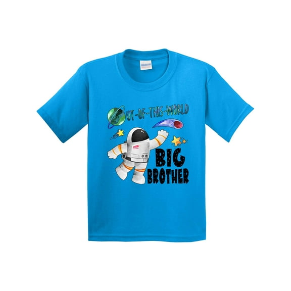 Inktastic Out of This World Big Brother Astronaut in Space Youth T-Shirt