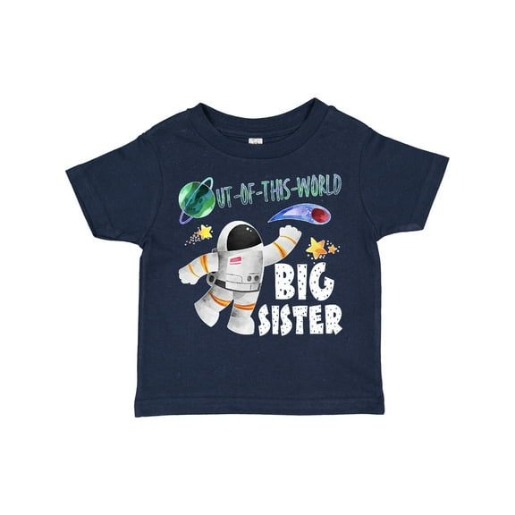 Inktastic Out of This World Big Sister Astronaut in Space Girls Toddler T-Shirt