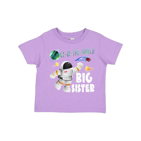 Inktastic Out of This World Big Sister Astronaut in Space Girls Toddler T-Shirt