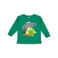 thumbnail image 1 of Inktastic Out of This World- Cute Green Alien UFO Boys or Girls Long Sleeve Toddler T-Shirt, 1 of 5