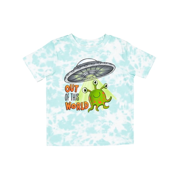 Inktastic Out of This World Cute Green Alien Ufo Boys or Girls Toddler T-Shirt