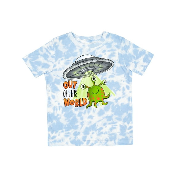 Inktastic Out of This World Cute Green Alien Ufo Boys or Girls Toddler T-Shirt