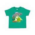 thumbnail image 1 of Inktastic Out of This World Cute Green Alien Ufo Boys or Girls Toddler T-Shirt, 1 of 5