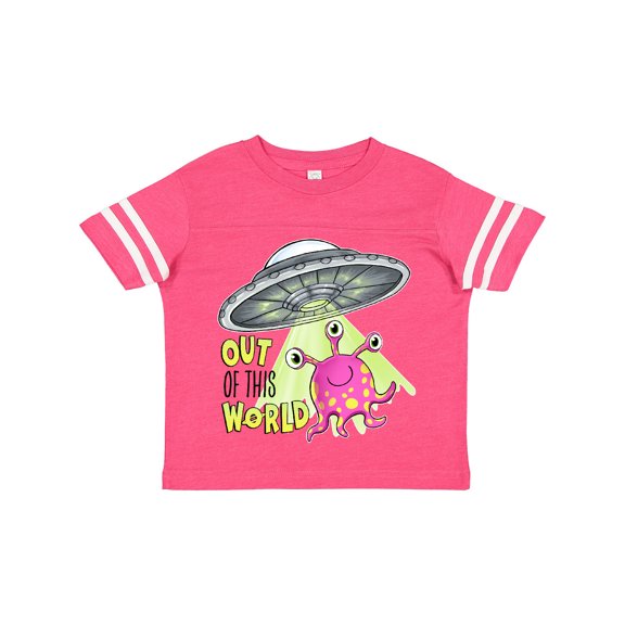 Inktastic Out of This World Cute Pink Alien Ufo Boys or Girls Toddler T-Shirt