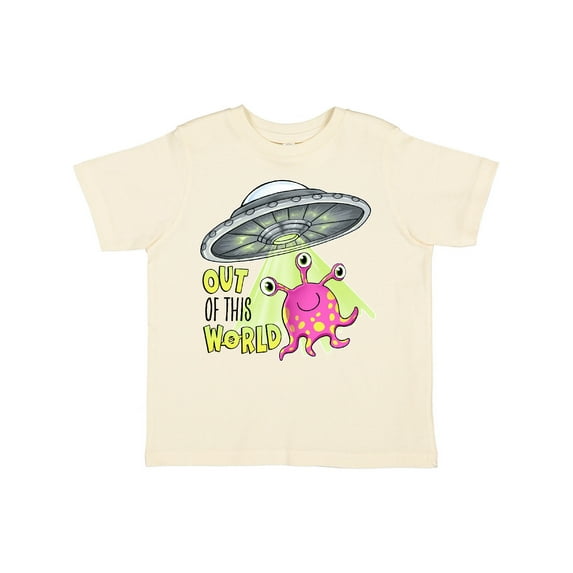 Inktastic Out of This World Cute Pink Alien Ufo Boys or Girls Toddler T-Shirt