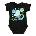 thumbnail image 1 of Inktastic Out of This World Little Sister Cute Alien in Outer Space Girls Baby Bodysuit, 1 of 5