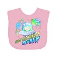 thumbnail image 1 of Inktastic Out of This World Nephew Cute Alien in Outer Space Boys Baby Bib, 1 of 4