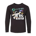 thumbnail image 1 of Inktastic Out of this World Big Sister Astronaut in Space Long Sleeve Youth T-Shirt, 1 of 5