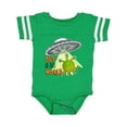 thumbnail image 1 of Inktastic Out of this World- cute green alien UFO Boys or Girls Baby Bodysuit, 1 of 5