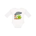 thumbnail image 1 of Inktastic Out of this World- cute green alien UFO Boys or Girls Long Sleeve Baby Bodysuit, 1 of 5