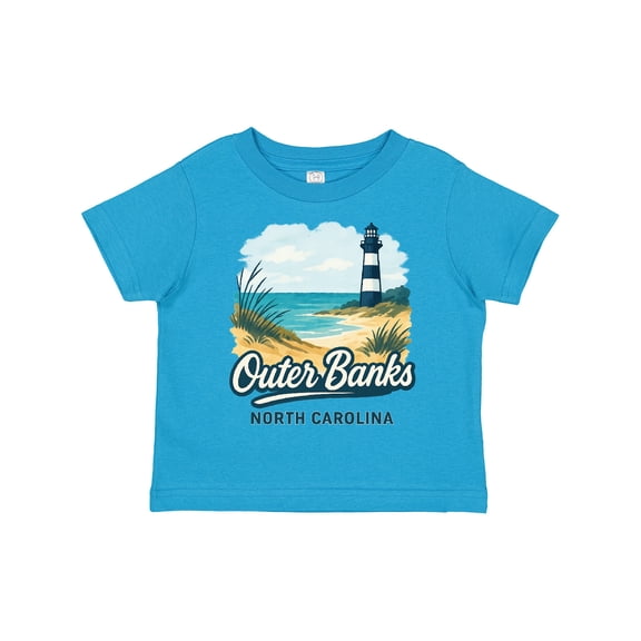 Inktastic Outer Banks North Carolina Beach Scene Boys or Girls Toddler T-Shirt