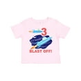 thumbnail image 1 of Inktastic Outer Space 3rd Birthday Boys or Girls Toddler T-Shirt, 1 of 5