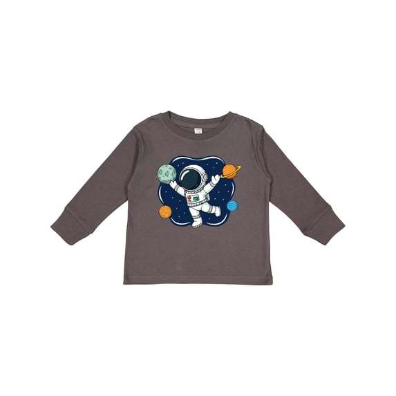 Inktastic Outer Space Astronaut Boys or Girls Long Sleeve Toddler T-Shirt
