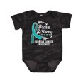 thumbnail image 1 of Inktastic Ovarian Cancer Awareness Brave and Strong with Arrows Boys or Girls Baby Bodysuit, 1 of 5