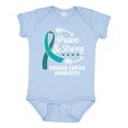 thumbnail image 1 of Inktastic Ovarian Cancer Awareness Brave and Strong with Arrows Boys or Girls Baby Bodysuit, 1 of 5