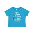 thumbnail image 1 of Inktastic Ovarian Cancer Awareness Brave and Strong with Arrows Boys or Girls Baby T-Shirt, 1 of 5